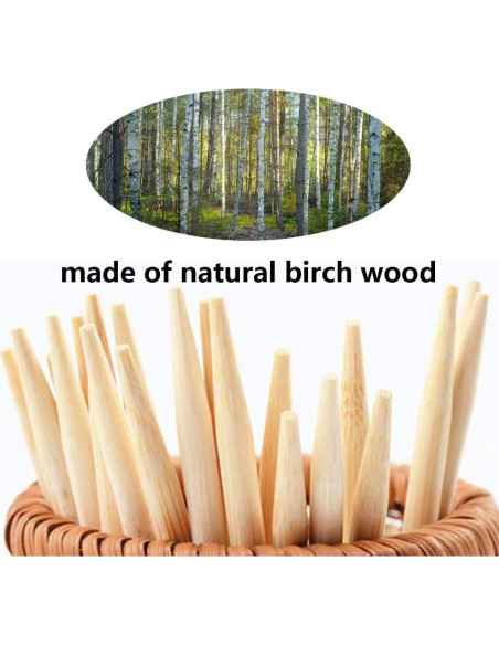 Palitos de Madera HANSGO 100 PCS 13.34 cm para Caramelo