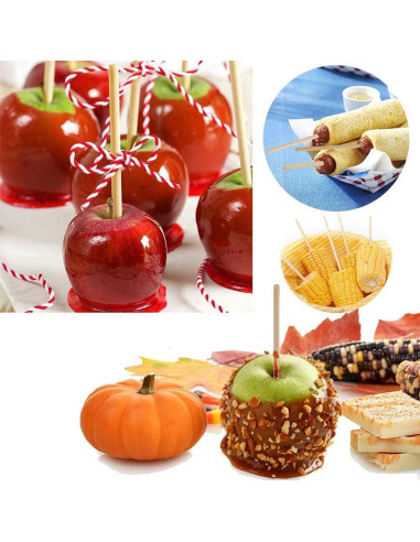 Palitos de Madera HANSGO 100 PCS 13.34 cm para Caramelo