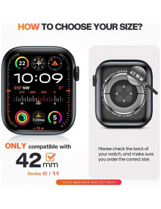 Funda Bumper de Aluminio Goton para Apple Watch 42mm Negra 2