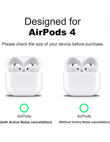 Funda RFUNGUANGO para AirPods 4ta Generación 2024 - Rojo