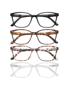 Gafas de Lectura Przene 4 Paquetes Anti Luz Azul 3.5x