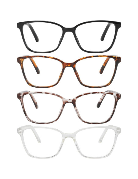 Gafas de Lectura Przene 4 Paquetes Anti Luz Azul 3.5x