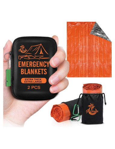 Mantitas de Emergencia Guijinga 210x160 cm Paquete de 2