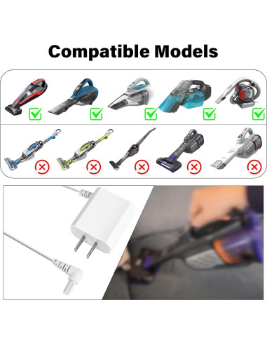 Cargador Ameri 15V para Aspiradora Black & Decker 90627870