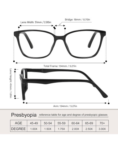 Gafas de Lectura Przene 4 Paquetes Anti Luz Azul 3.5x