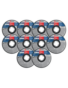 Ruedas de Corte Bosch X-Lock 4.5" Metal Acero Inoxidable - 10 Pzas
