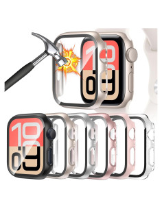 Funda Protectora Dura HAANILKYI para Apple Watch 41mm 6 Pack