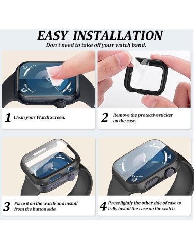 Funda Protectora Dura HAANILKYI para Apple Watch 41mm 6 Pack