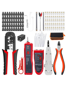 Crimpadora RJ45 LEATBUY-TECH Kit Completo para Redes CAT5 CAT6