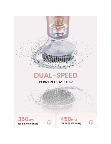 Limpiador Eléctrico Vaxeple YMG-820 Rosa con Control Remoto