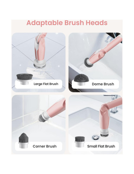 Limpiador Eléctrico Vaxeple YMG-820 Rosa con Control Remoto