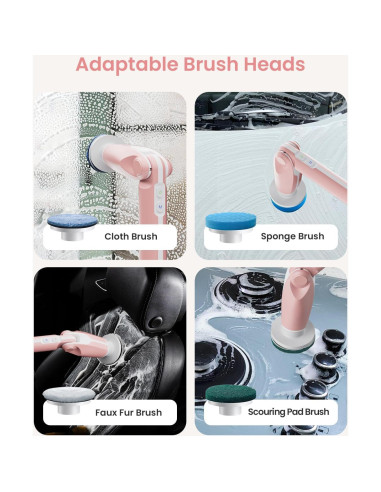 Limpiador Eléctrico Vaxeple YMG-820 Rosa con Control Remoto