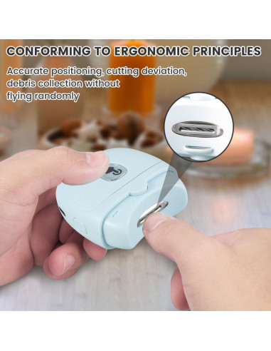 Cortador de Uñas Eléctrico BENGTING Verde con Luz LED