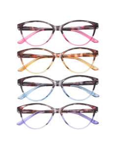 Gafas de Lectura Przene 4 Paquetes Anti Luz Azul 2.75x