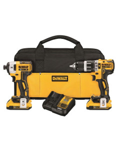 Kit Combo Taladro de Martillo y Destornillador DEWALT 20V