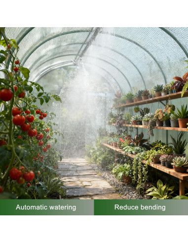 Invernadero portátil TANGJEAMER 3x2.1x2.1m con riego