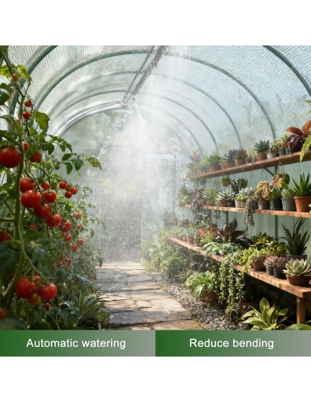 Invernadero portátil TANGJEAMER 3x2.1x2.1m con riego