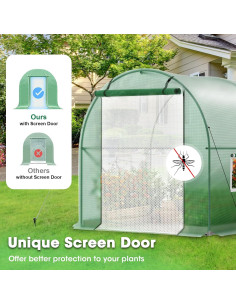 Invernadero TANGJEAMER 3.05x2.13x2.13m Resistente con Ventilación 2