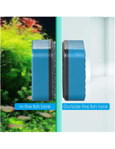 Limpiador Magnético Mini Hpumps para Acuario 2.54cm