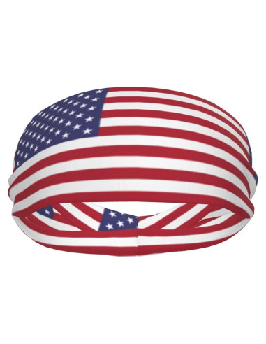 Banda deportiva antideslizante KVBLCEW unisex - diseño bandera