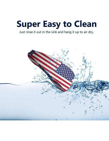 Banda deportiva antideslizante KVBLCEW unisex - diseño bandera