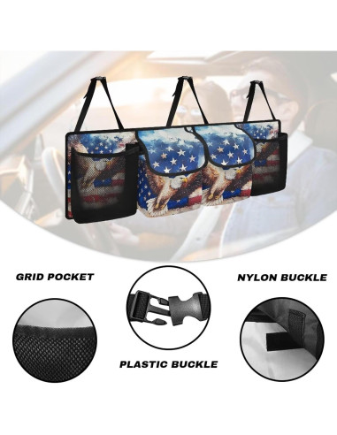 Organizador de Maletero de Coche Qiyupavto Tela Oxford 198g