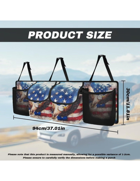 Organizador de Maletero de Coche Qiyupavto Tela Oxford 198g