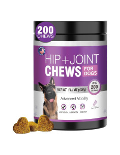 Glucosamina para Perros TTLXRL 200 Cápsulas Sabor Bacon