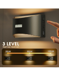 Luz Nocturna LED Briignite con Sensor de Movimiento 3000K 2