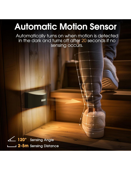 Luz Nocturna LED Briignite con Sensor de Movimiento 3000K