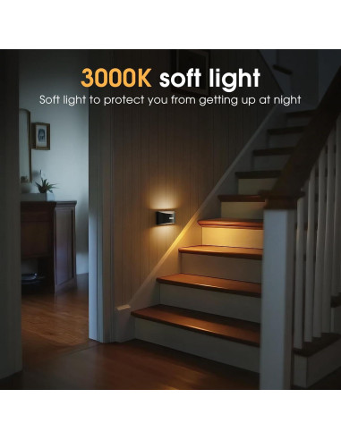 Luz Nocturna LED Briignite con Sensor de Movimiento 3000K