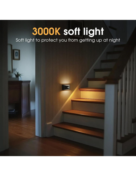 Luz Nocturna LED Briignite con Sensor de Movimiento 3000K