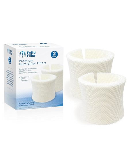 Filtro de Humidificador Fette MAF2 Compatible con Air-Care y Kenmore - Paquete de 2
