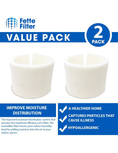 Filtro de Humidificador Fette MAF2 Compatible con Air-Care y Kenmore - Paquete de 2 2