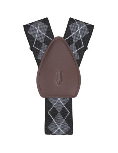 Soporte para Camisa de Hombre KK & JAY Argyle Negro/Gris 2