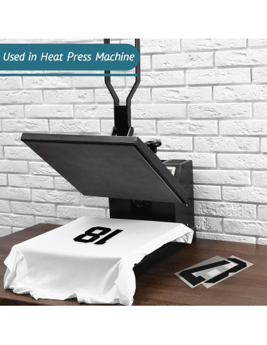 Zonon 22 Piezas Números Transferibles para Camisetas 7.62 cm