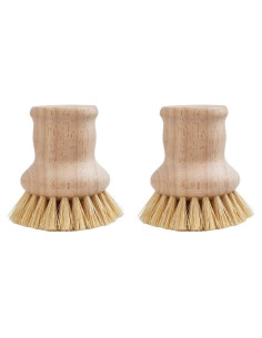 Cepillo de Fregado HIC Kitchen, Cerda Natural, Juego de 2