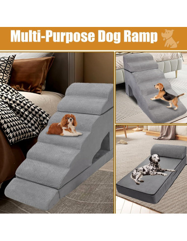 Escalera para Perros A.FATI 7 Niveles Antideslizante 86.4 cm