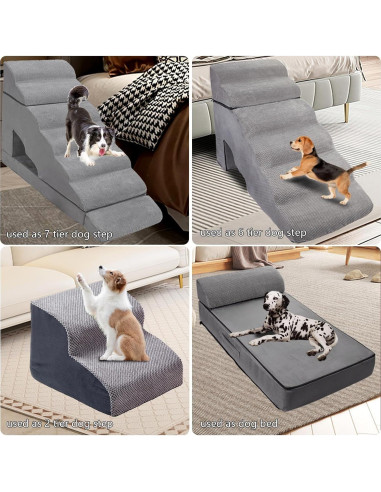 Escalera para Perros A.FATI 7 Niveles Antideslizante 86.4 cm