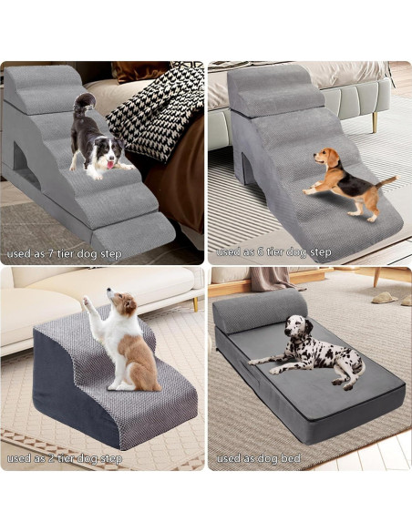 Escalera para Perros A.FATI 7 Niveles Antideslizante 86.4 cm