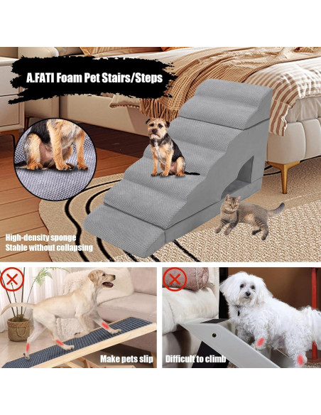 Escalera para Perros A.FATI 7 Niveles Antideslizante 86.4 cm