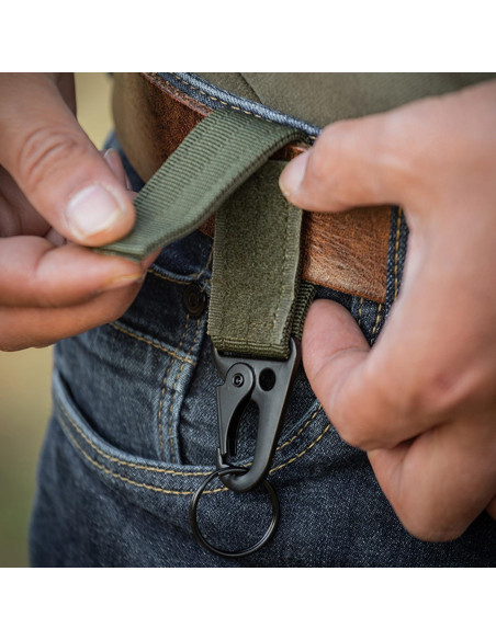 8 Clips de Llavero Tácticos LUYADIN de Metal Resistente 50mm