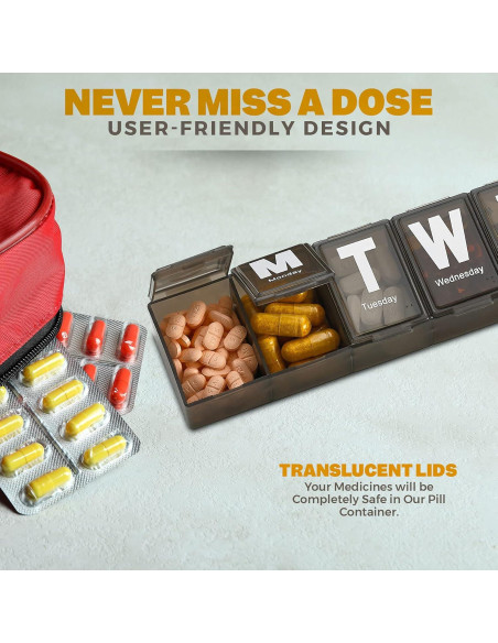 Organizador Semanal de Pastillas MEDca - Extra Grande 7 Días