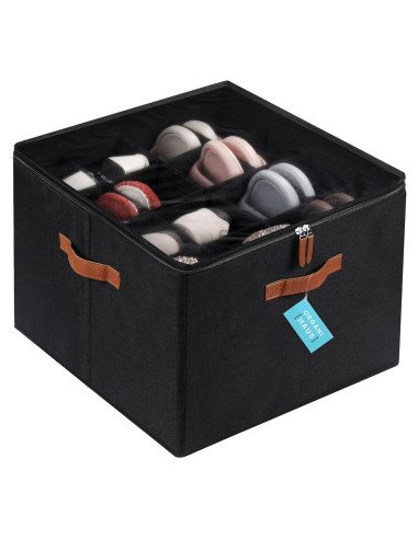 Organizador de Zapatos OrganiHaus Grande 16 Compartimentos Negro