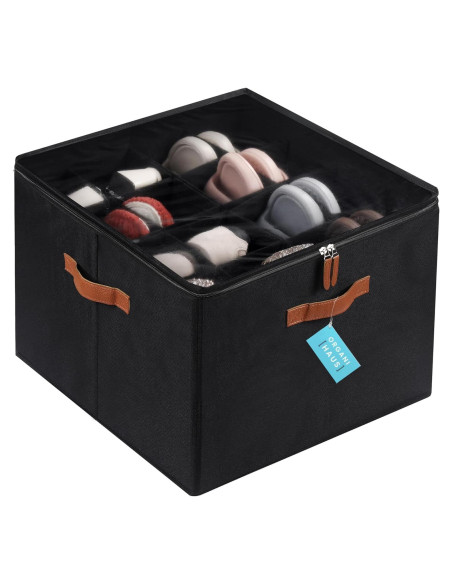Organizador de Zapatos OrganiHaus Grande 16 Compartimentos Negro