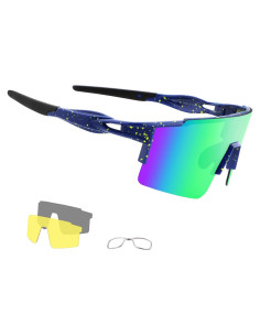 Gafas de sol OULAIQI polarizadas 3 lentes para ciclismo