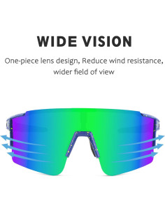 Gafas de sol OULAIQI polarizadas 3 lentes para ciclismo 2