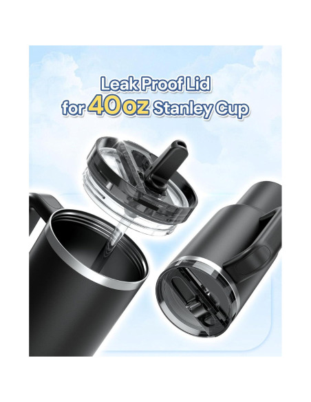 Tapa de repuesto Xrabbit para vaso Stanley 40 oz, a prueba de fugas