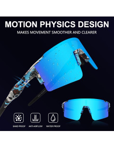 Gafas de sol OULAIQI para ciclismo con lentes intercambiables 2