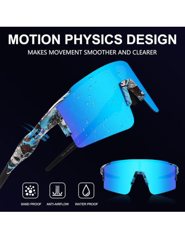 Gafas de sol OULAIQI para ciclismo con lentes intercambiables